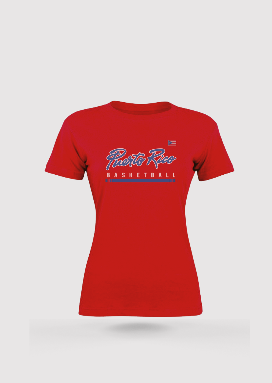 PUR Woman's Basketball Red T-Shirt